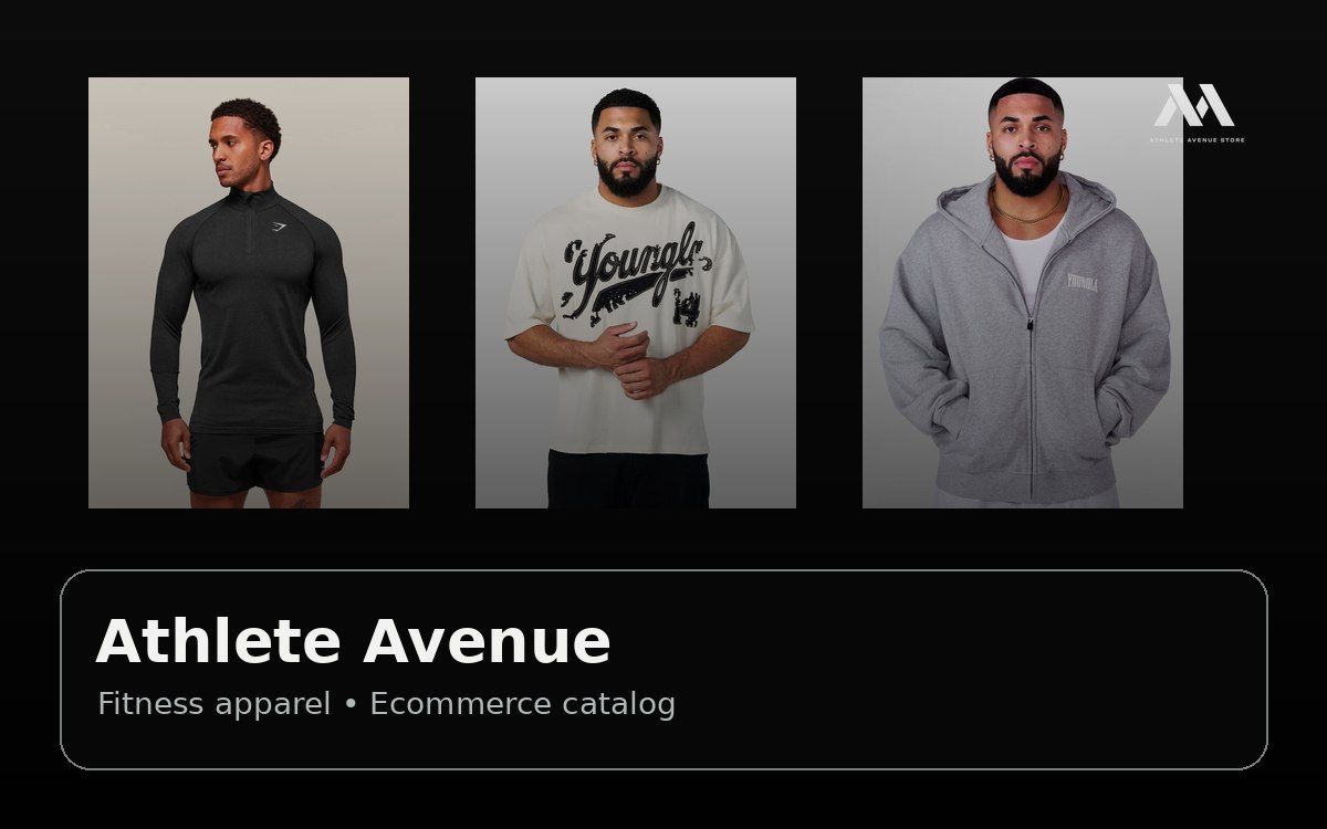 Athlete Avenue ecommerce homepage